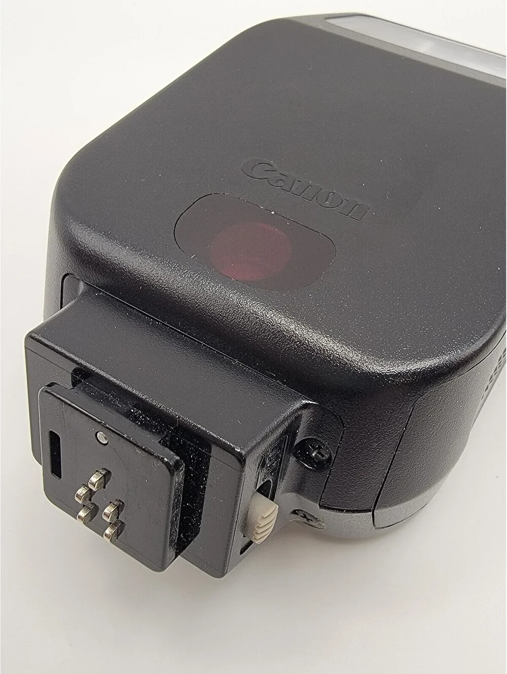 CANON Speedlight 200E Flash TESTED WORKS with Case CLEAN Battery Compartment